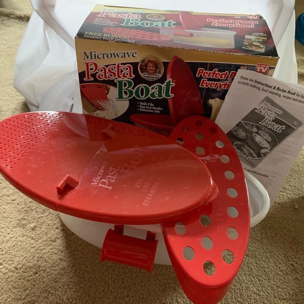 Microwave Pasta Boat Tele Brands Pasta Cooker